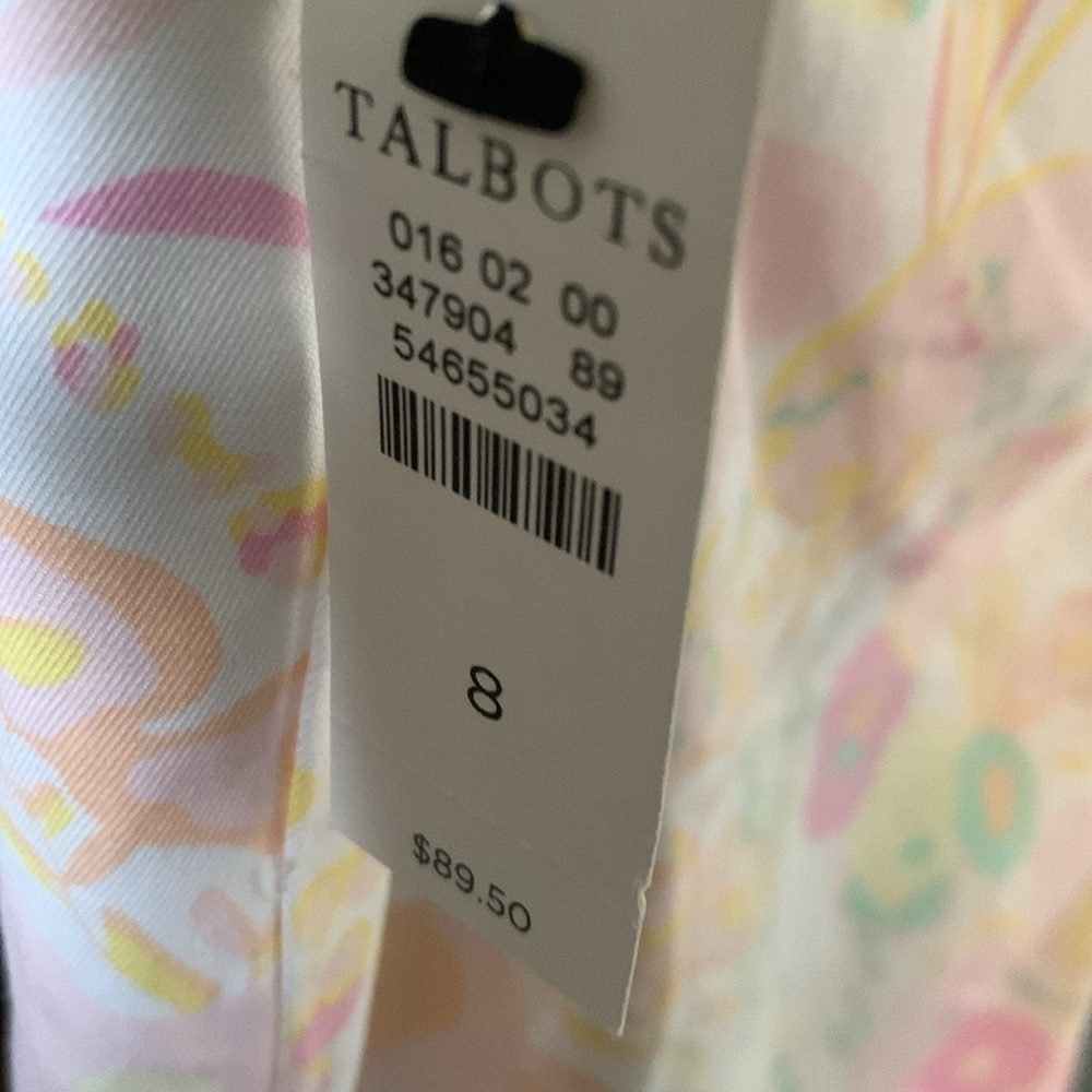 Talbots sz 8 Perfect Crop Pant Colorful NWT - Picture 8 of 10